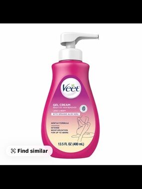 Veet Pink Gel Cream Sensitive Hair Remover with Aloe Vera - 13.5 fl oz